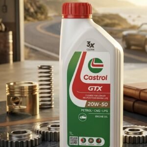 Castrol GTX 20W-50 Engine Oil 1 Liter bottle for Petrol, CNG, and LPG engines