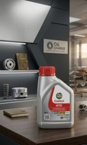 Castrol GTX 5W-30 Full Synthetic Engine Oil 500ml bottle for Petrol, Diesel, CNG, and LPG engines