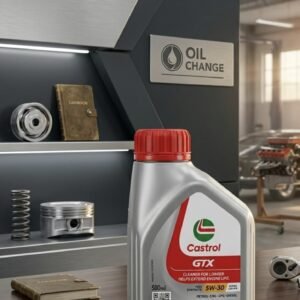Castrol GTX 5W-30 Full Synthetic Engine Oil 500ml bottle for Petrol, Diesel, CNG, and LPG engines