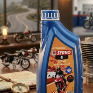 SERVO 4T 20W-40 4-Stroke Engine Oil (1 L) – API SL / JASO MA2, BS6 Compliant