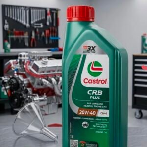 Castrol CRB Plus 20W-40 CH-4 Diesel Engine Oil for Tractors, Trucks & Commercial Vehicles – 1 L